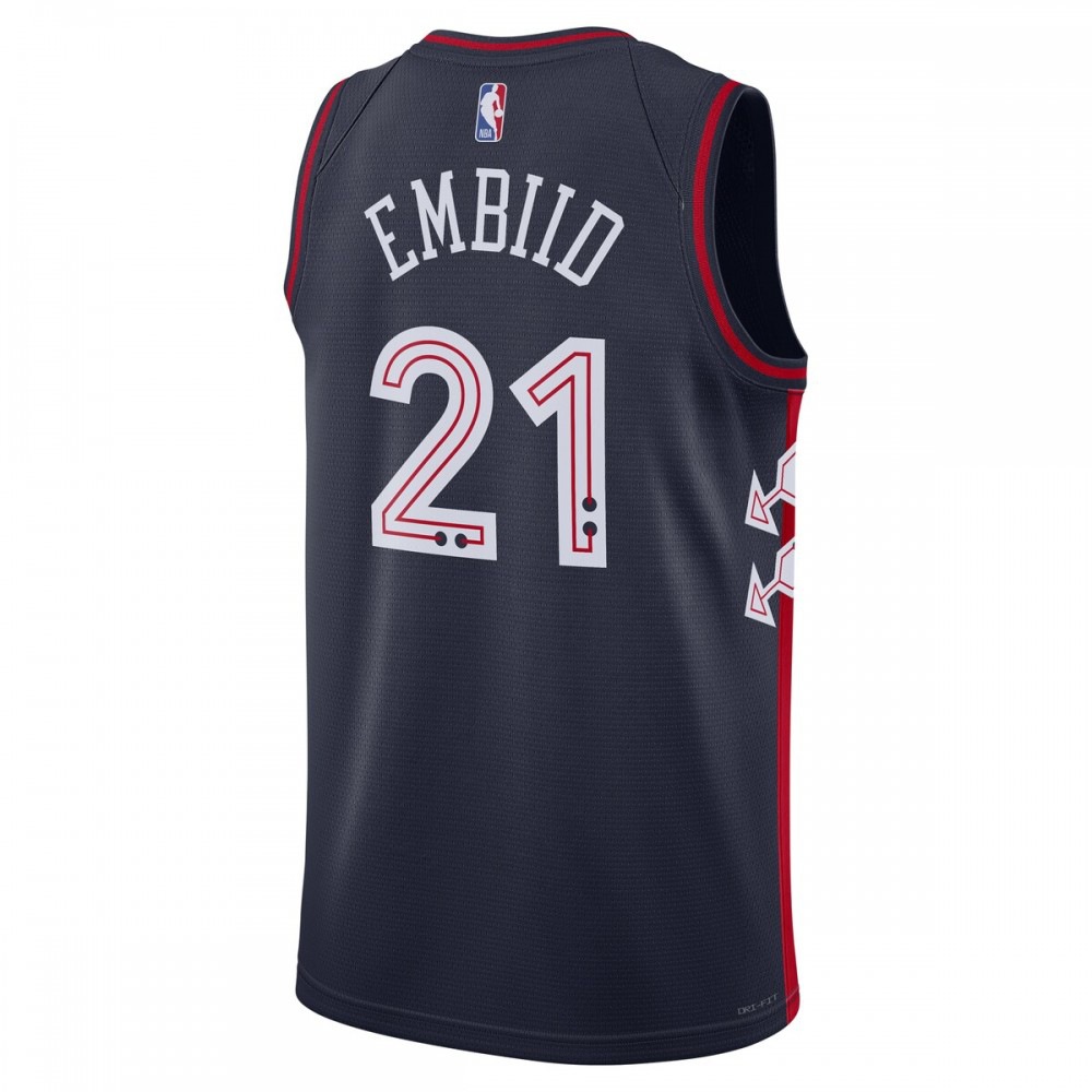 Joel Embiid Philadelphia 76ers Unisex 2023/24 Swingman Jersey - Navy - City Edition-Pro Kit Vault | Brand New 26/27 Sports Jerseys
